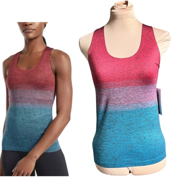 Athleta [Med-NWT] Relay - Seamless Ombré Racerback Tank - Medium Athleta NWT - Picture 1 of 9
